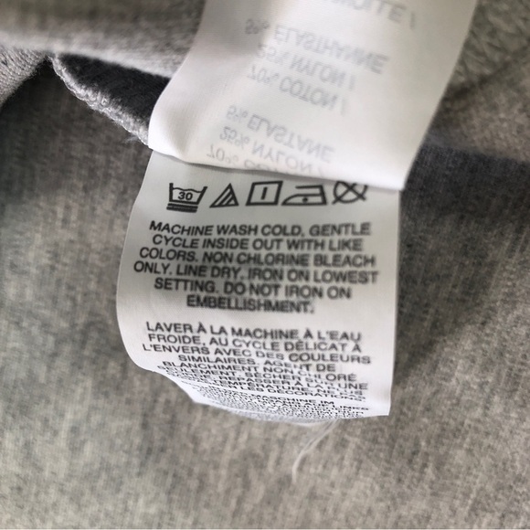 J Crew Black Label Jeweled Dolman Top Gray Extra Small - Picture 6 of 7